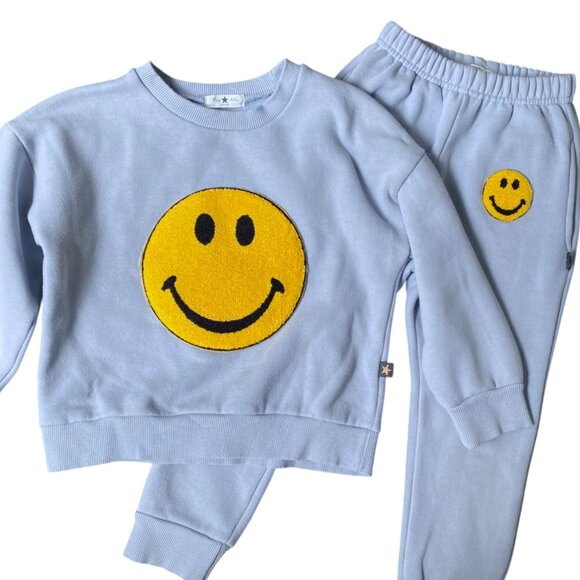 Petite Hailey Smile Sweat Set Crewneck and Pants - Picture 1 of 9